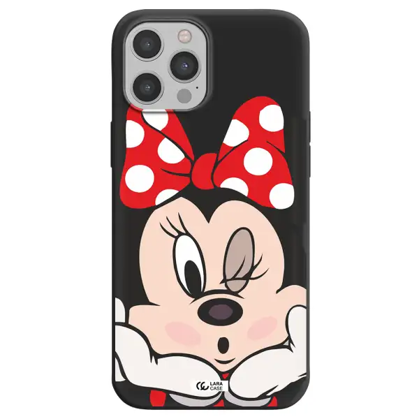 Minnie Mouse Apple iPhone 12 pro Silicone black Case