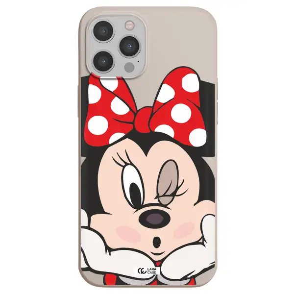 Minnie Mouse Apple iPhone 12 pro Silicone Stone Case