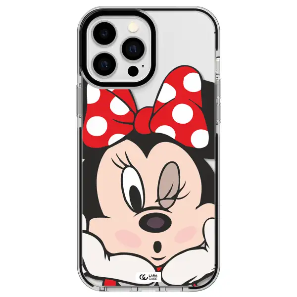 Minnie Mouse Apple iPhone 13 Pro Max impact black border Case