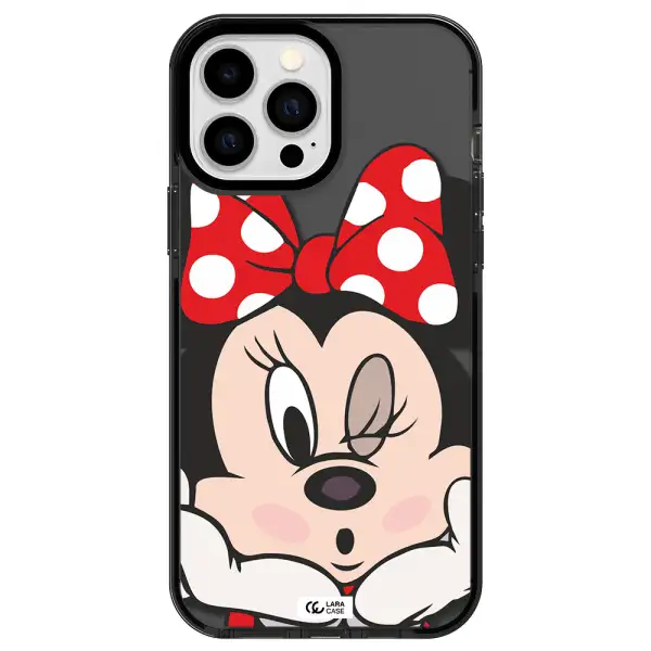 Minnie Mouse Apple iPhone 13 Pro Max impact Smoke Black Case