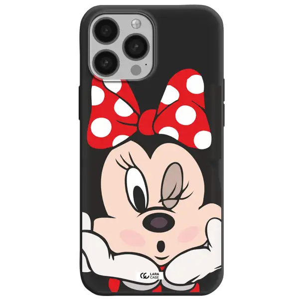 Minnie Mouse Apple iPhone 13 Pro Max Silicone black Case