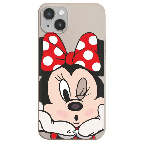 Minnie Mouse Apple iPhone 14 plus Silicone Stone Case