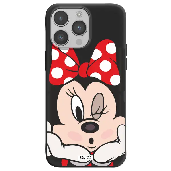 Minnie Mouse Apple iPhone 14 pro Silicone black Case