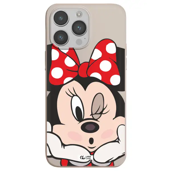 Minnie Mouse Apple iPhone 14 pro Silicone Stone Case