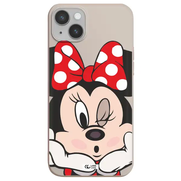 Minnie Mouse Apple iPhone 14 Silicone Stone Case