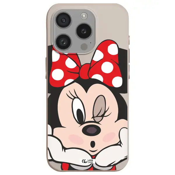Minnie Mouse Apple Iphone 15 Pro Silicone Stone Case