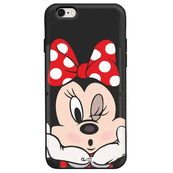 Minnie Mouse Apple iPhone 6 Silicone black Case