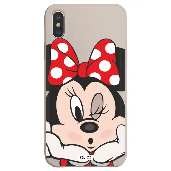 Minnie Mouse Apple iPhone X Silicone Stone Case