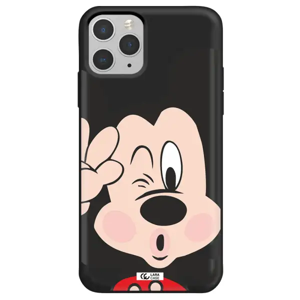 Mickey Mouse Apple iPhone 11 pro Silicone black Case