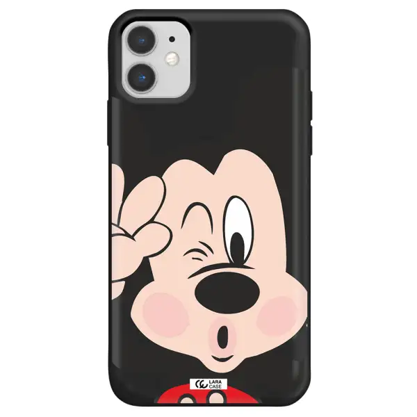 Mickey Mouse Apple iPhone 11 Silicone black Case