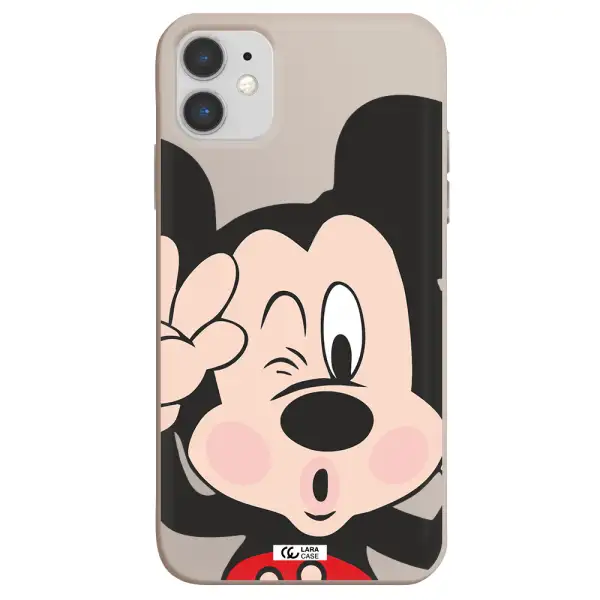 Mickey Mouse Apple iPhone 11 Silicone Stone Case