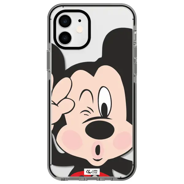 Mickey Mouse Apple iPhone 12 impact black border Case