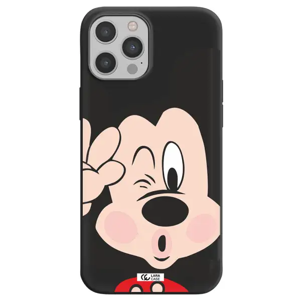 Mickey Mouse Apple iPhone 12 pro max Silicone black Case