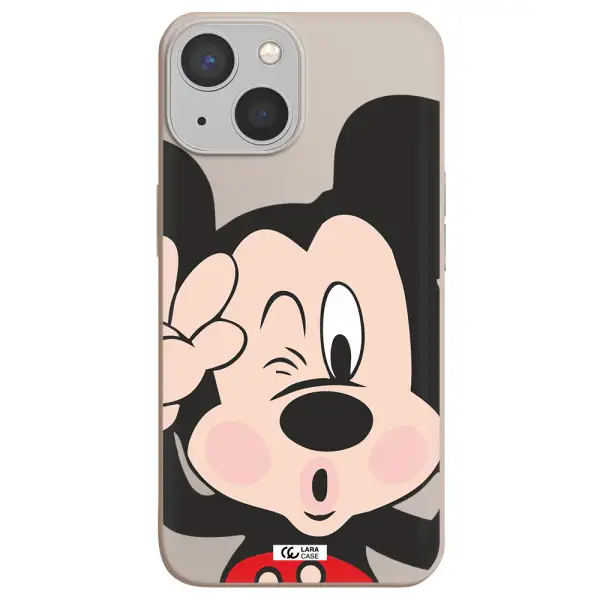 Mickey Mouse Apple iPhone 13 mini Silicone Stone Case
