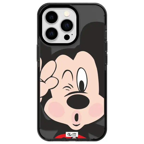 Mickey Mouse Apple iPhone 13 Pro impact Smoke Black Case