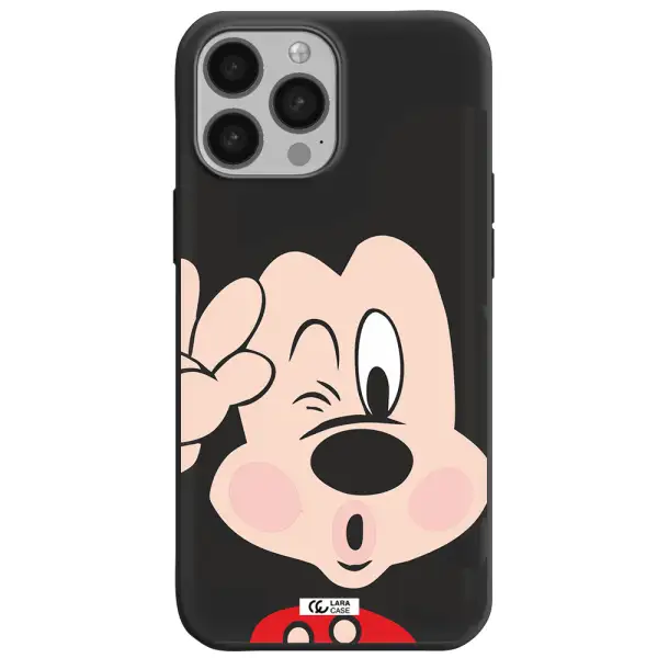 Mickey Mouse Apple iPhone 13 Pro Max Silicone black Case