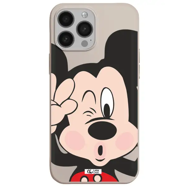 Mickey Mouse Apple iPhone 13 Pro Max Silicone Stone Case