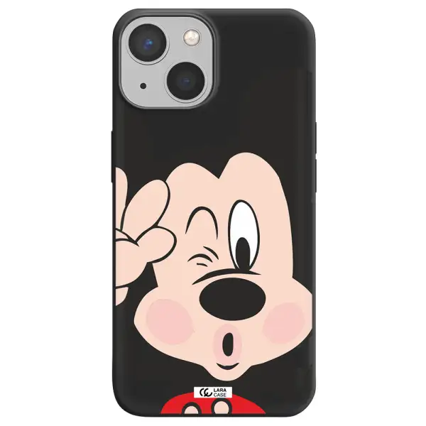 Mickey Mouse Apple iPhone 13 Silicone black Case