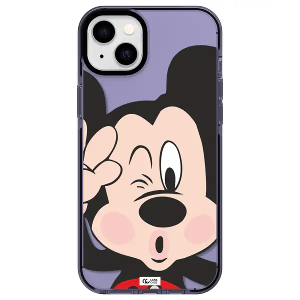 Mickey Mouse Apple iPhone 14 plus impact Lilac Case