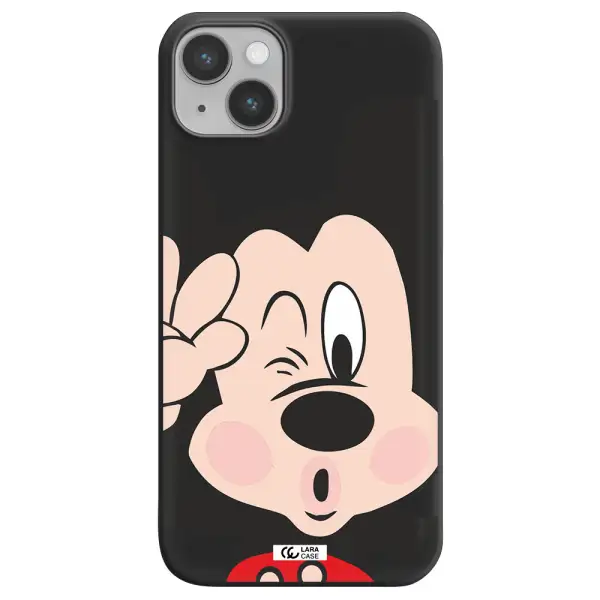 Mickey Mouse Apple iPhone 14 plus Silicone black Case
