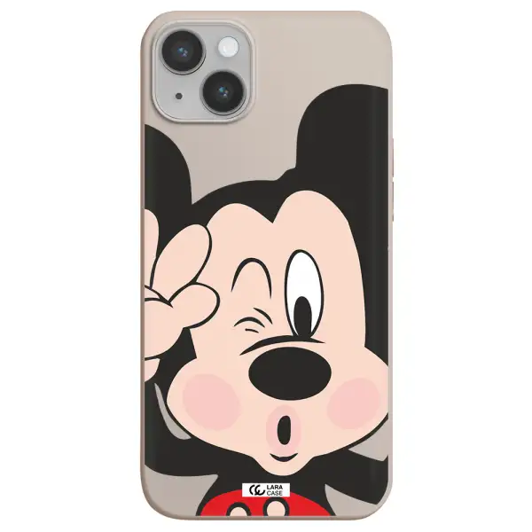 Mickey Mouse Apple iPhone 14 Silicone Stone Case
