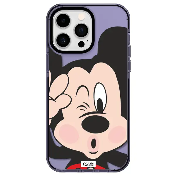 Mickey Mouse Apple iPhone 15 Pro impact Lilac Case