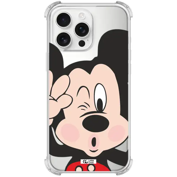 Mickey Mouse Apple Iphone 16 Pro Max Clear Pc Case
