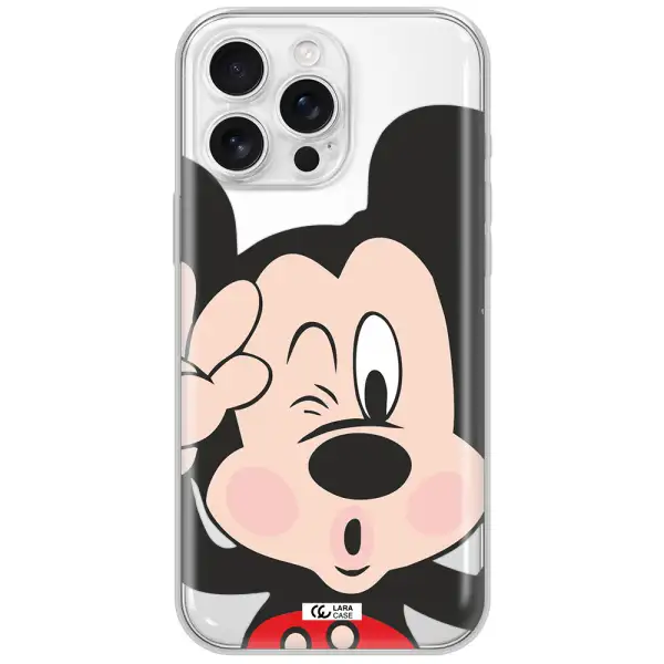 Mickey Mouse Apple Iphone 16 Pro Max Clear Tpu Case