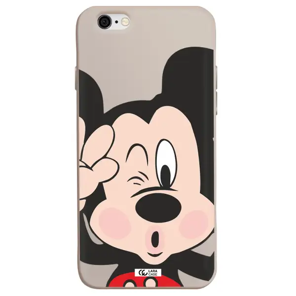 Mickey Mouse Apple iPhone 6 Silicone Stone Case