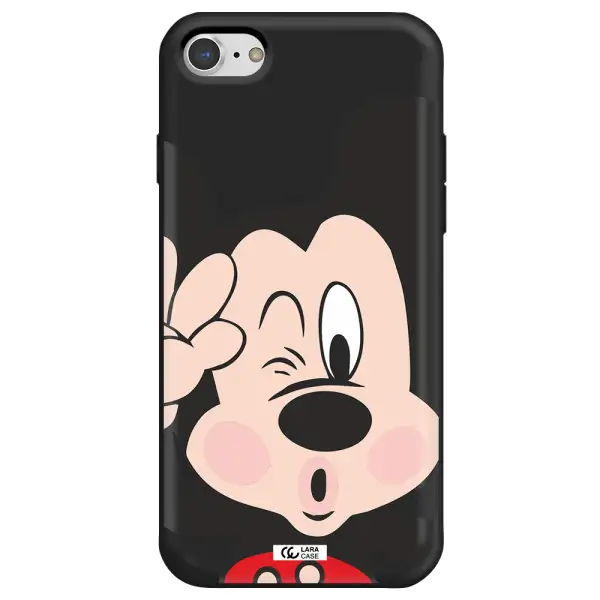 Mickey Mouse Apple iPhone 7 Silicone black Case