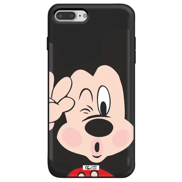 Mickey Mouse Apple iPhone 8 plus Silicone black Case