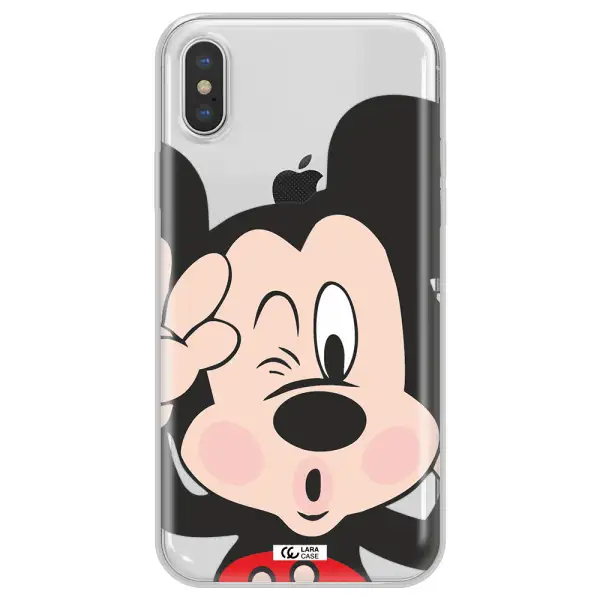 Mickey Mouse Apple iPhone XS Clear TPU Case