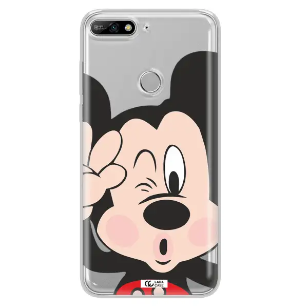 Mickey Mouse Huawei Y7 2018 Clear TPU Case