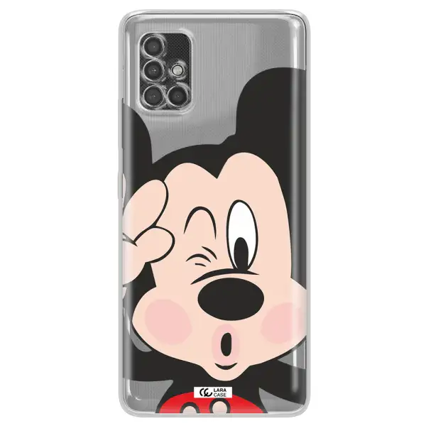 Mickey Mouse Samsung A40S Clear Tpu Case