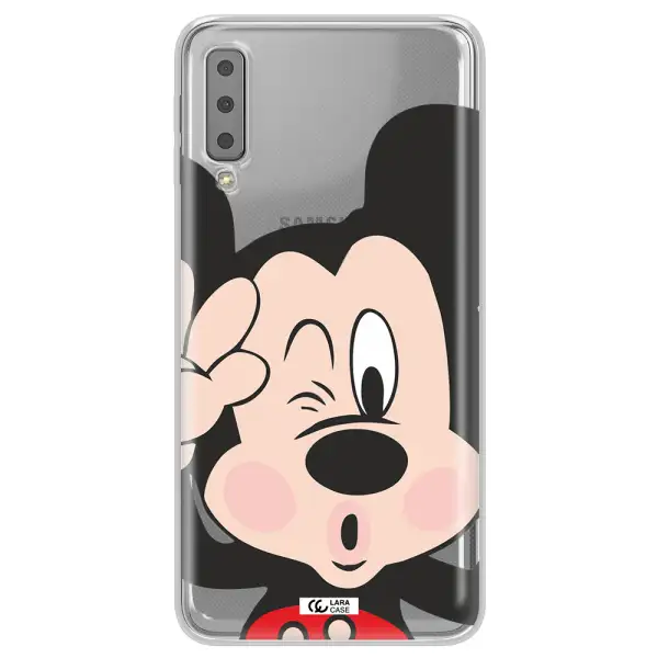 Mickey Mouse Samsung A7 2018 Clear TPU Case