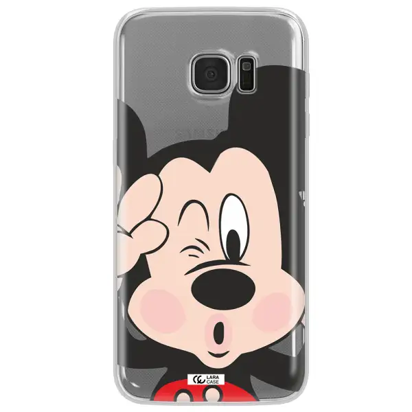 Mickey Mouse Samsung S7 Edge Clear TPU Case