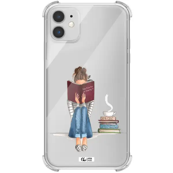 Reading Hobby Girl Apple iPhone 11 Clear PC Case