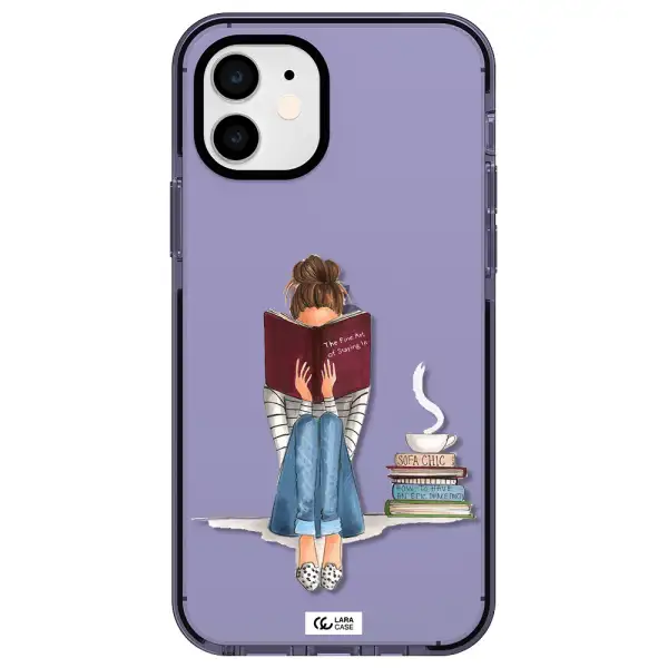 Reading Hobby Girl Apple iPhone 11 impact Lilac Case