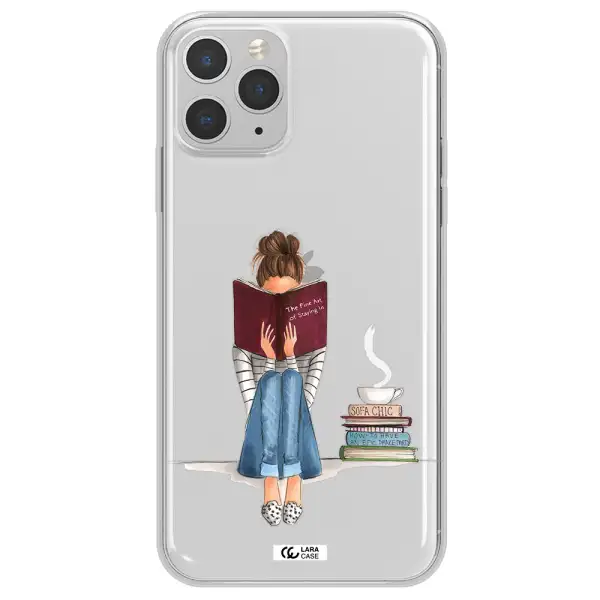 Reading Hobby Girl Apple iPhone 11 pro max Clear TPU Case