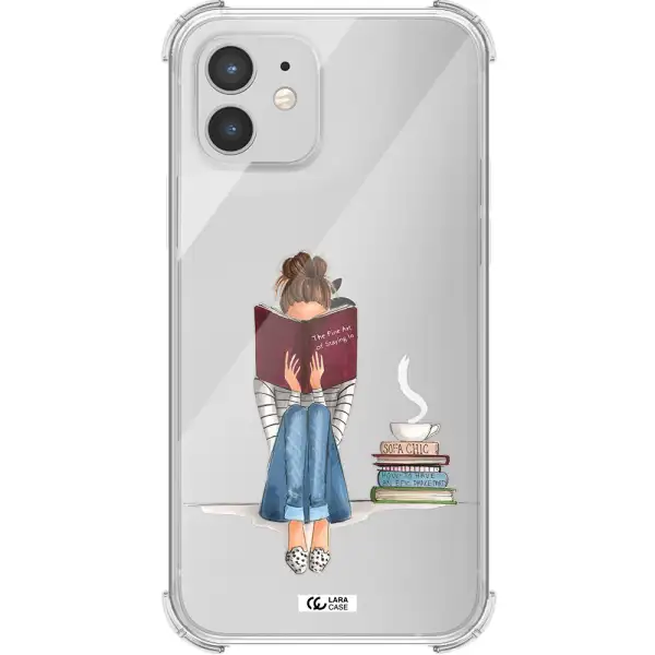 Reading Hobby Girl Apple iPhone 12 mini Clear PC Case