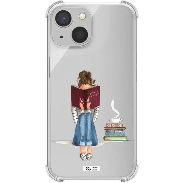 Reading Hobby Girl Apple iPhone 13 Clear PC Case