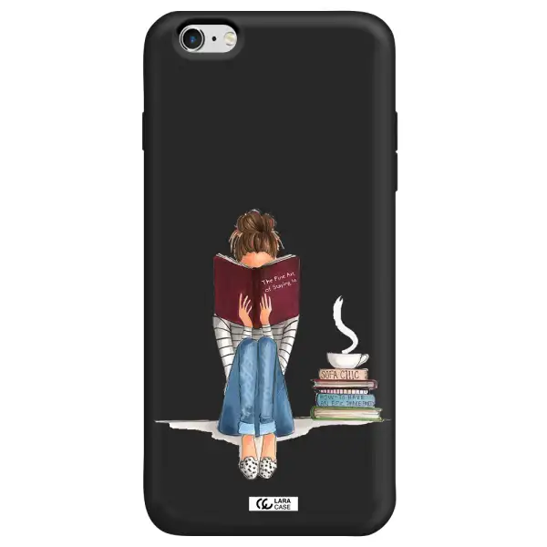 Reading Hobby Girl Apple iPhone 6S Silicone black Case