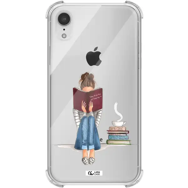 Reading Hobby Girl Apple iPhone XR Clear PC Case