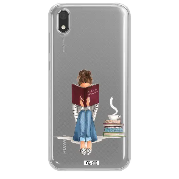 Reading Hobby Girl Huawei Honor 8S Clear TPU Case