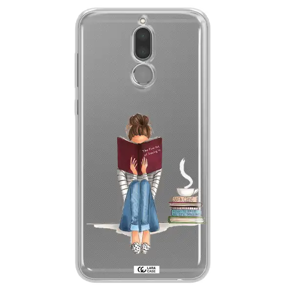 Reading Hobby Girl Huawei Mate 10 Lite Clear TPU Case