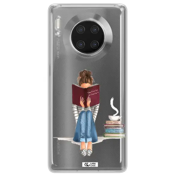 Reading Hobby Girl Huawei Mate 30 Pro Clear TPU Case