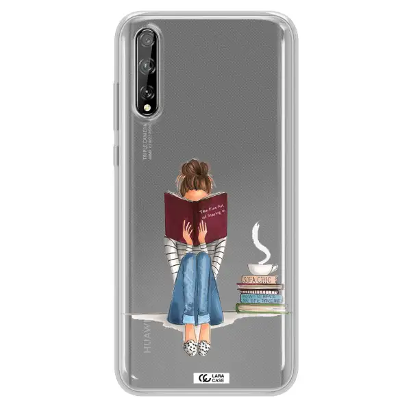 Reading Hobby Girl Huawei P Smart S Clear TPU Case