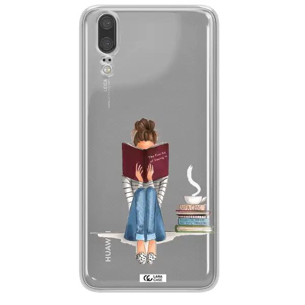 Reading Hobby Girl Huawei P20 Clear TPU Case