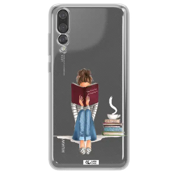 Reading Hobby Girl Huawei P20 Pro Clear TPU Case