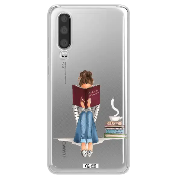 Reading Hobby Girl Huawei P30 Clear TPU Case